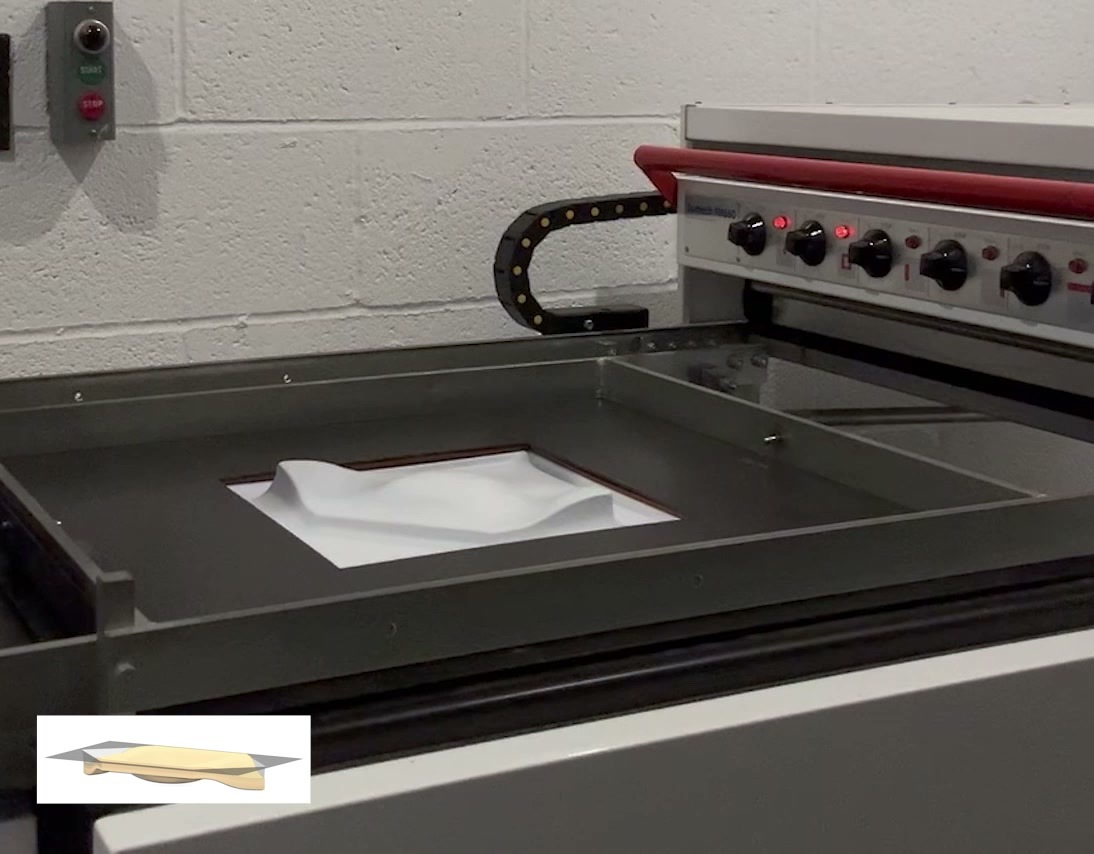 Vacuum forming the mold