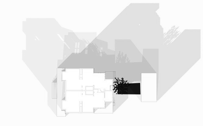 Plan, winter shadows